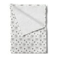 thumbnail image 2 of Diamonds Soft Flannel Fleece Blanket, Hand Drawn Doodle Style Crystal Concept with Chevron Zigzag Stripes and Triangles, Cozy Plush for Indoor and Outdoor Use, 70" x 90", Black White, by Ambesonne, 2 of 5