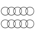 thumbnail image 1 of Juntas tóricas de goma nitrilo Uxcell, diámetro interior de 1.62" ancho, 10 piezas, 1 of 3