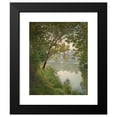 thumbnail image 2 of Henri Biva 12x14 Black Modern Framed Museum Art Print Titled - From Waters Edge, 2 of 5