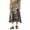 Coffee, variant on Color Plaid Midi Skirt for High Waist Elastic Waistband A Line Pleated Flowy Casual Fall Fashion Skirt Preppy Skirt S