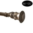 thumbnail image 3 of Home Details Marquis Curtain Rod 86-120" in Brushed Silver, 3 of 4