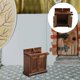 thumbnail image 3 of Dollhouse Bathroom Furniture 1:12 Scale - Miniature Sink Cabinet with Basin Realistic Kitchen Sink for Role Play, 3 of 3