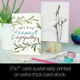 thumbnail image 4 of Tree-Free Greetings Sympathy Greeting Card 16 Pack, 100% Recycled Paper, 5x7, Thinking of You Floral (GP54074), 4 of 7