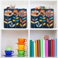 thumbnail image 6 of Yayeee 2 Pack Canvas Storage Basket with Handles for Shelves Fabric Bins Closet Organizer, Simple Floral, 6 of 8