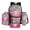 Axolotl Hippie Daisy Flower, variant on ZUXONGSY Camo Elk American Flag Print School Backpack Set for Boys Girls 4 Pack Lightweight Bookbag Travel Daypack with Lunch Bag Pencil Case and Water Bottle Holder for Kids Teens
