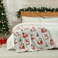 thumbnail image 6 of Gnome Throw Blanket Christmas Blanket Warm Plush Throw Blanket, Ultra Soft Cozy Throw Blanket for Couch, Sofa and Bed (Xmas Gnome in Truck, 50" x 60"), 6 of 6