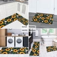 thumbnail image 5 of DarkBlue Sunflower Bee Pattern Kitchen Rugs Sets Of 2,Anti Fatigue Kitchen Mat Rugs Non Slip Washable,Decorative Kitchen Floor Mats for Kitchen,Sink,Laundry,17"x30"+17"x47", 5 of 7