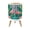 Color 3, variant on Small Trash Can with Lid Whimsical Monkey Swinging Among Blossoming Flowers Asian Inspired 1.8 Gallon Dog Proof Trash Can Round Garbage Can Waste Bin Wastebasket for Bathroom Bedroom Living Room