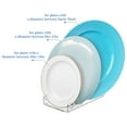 thumbnail image 4 of 4 Pcs Plate Dinnerware Display Stand Acrylic Clear Plate Stand China Platters Plate Holder Setting Plate Racks, 4 of 7