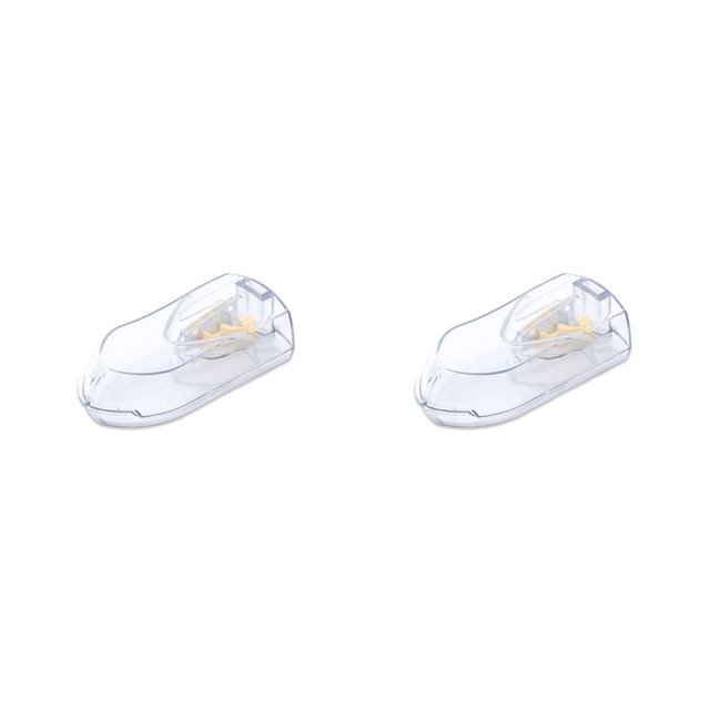 Ounissouiy Divisor recargable de píldoras de plástico, trituradora portátil de acero inoxidable para tabletas, caja de almacenamiento para dispositivos, No.03 2piezas Ounissouiy CBP181607
