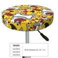 thumbnail image 4 of Lsque Cute Dog Round Bar chair cushion covers Velvet Fabric Premium Comfort Protects from Scratches and Stains for 14-17 Inch Chair- 14 inch, 4 of 7