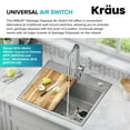 thumbnail image 6 of KRAUS Garbage Disposal Air Switch Kit in Matte Black with Push Button, AC Adapter, Power Cord, and Air Tube Included, 6 of 11