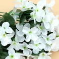 thumbnail image 5 of Landege Artificial Hanging Violet Wreath Garland Flower Decoration, White, Random Flower Design for Home and Party, 5 of 7