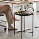 thumbnail image 3 of Buro Mesa de Centro Blanca con Bandeja Mesa Auxiliar de Metal,Negro FurnitureR Moderno, 3 of 7