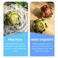 thumbnail image 2 of TABLZONE Set of 4 Green Artificial Artichoke Plants for Home Decor, Faux Plastic Bonsai Ornaments, Indoor Decorative Accents, 2 of 6