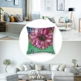 thumbnail image 5 of nygtbtfer Flower Throw Pillow Covers Colorful Flower Style Decorative Pillow Blue Purple Flower Pillow Cases Cushion for Home Sofa Bed White, 5 of 7