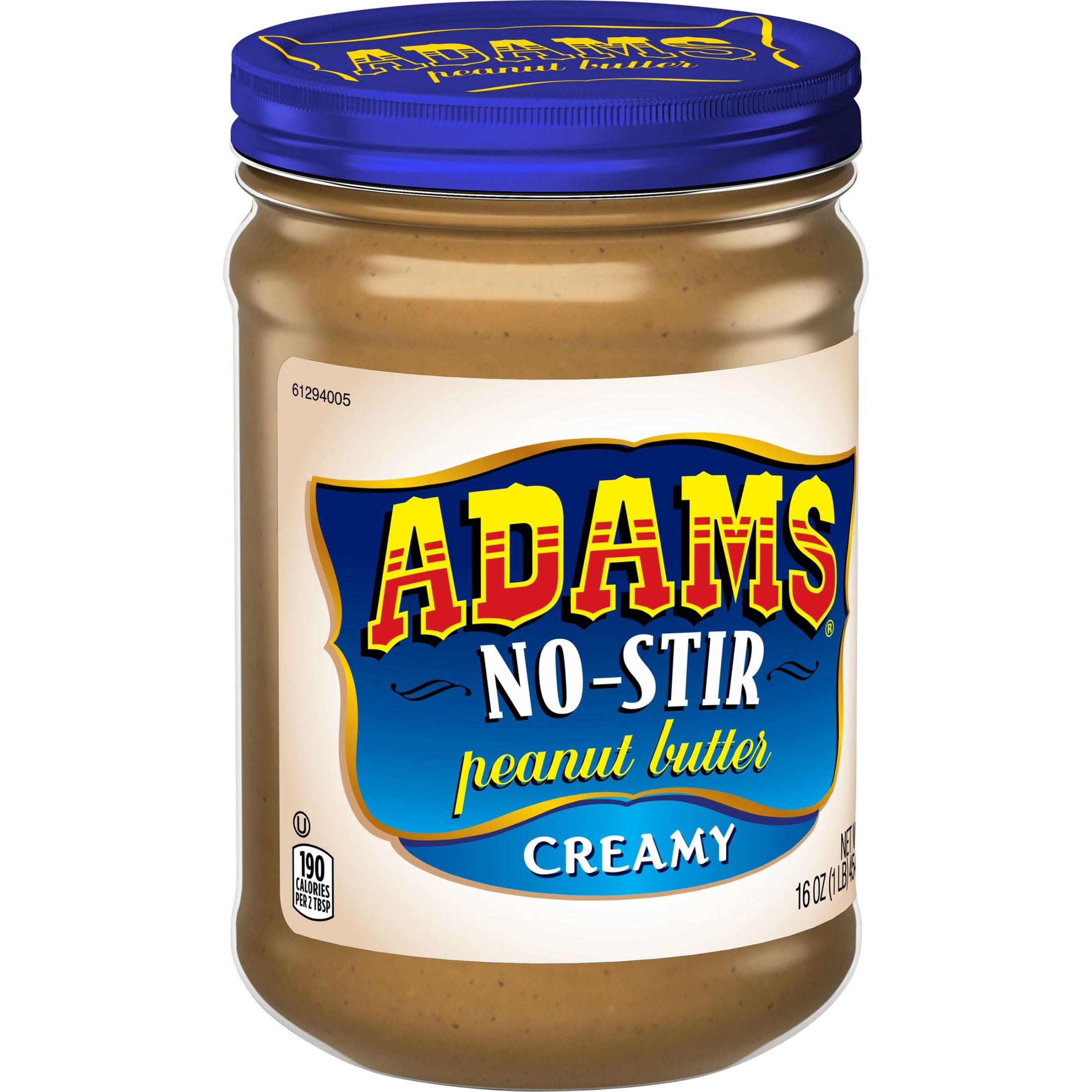 (12 pack) Adams No-Stir Creamy Peanut Butter, 16 oz