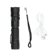 thumbnail image 2 of Mini Flashlight, 4-gear Light Aluminum Alloy One-button Switch Portable Flashlight USB Charging  For Adventure For Emergency Lighting For Outdoor Camping, 2 of 8