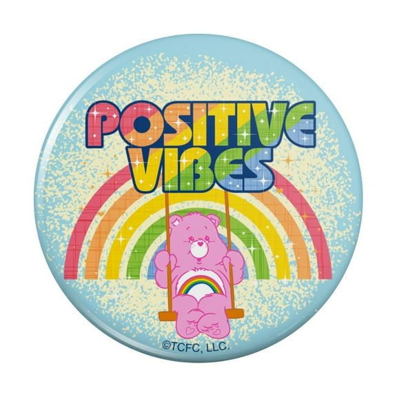 Care Bears Cheer Bear Positive Vibes Pinback Button Pin