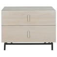 thumbnail image 3 of SAFAVIEH Herschel Scandinavian Lacquer 2-Drawer Cabinet, Grey, 3 of 4