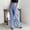 Sky Blue, variant on Azrian Womens Plus Size Jumpsuits Fashion Stripe Kink Pocket Casual Loose Straight Trousers Pants