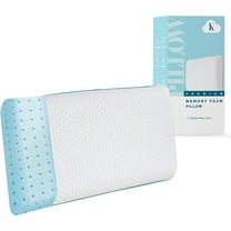 Mocassi Memory Foam Pillow, Soft & Supportive for Back, Side, and Stomach Sleepers, Breathable Washable Cover, Luxury Bed Pillow for Home or Travel - 1-Pack, King