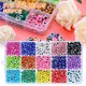 thumbnail image 1 of Muyoka 450 Uds 15 colores conjunto de cuentas de mal de ojo cuentas hechas a mano para DIY pulseras collar fabricación de joyas Muyoka Hogar, 1 of 7
