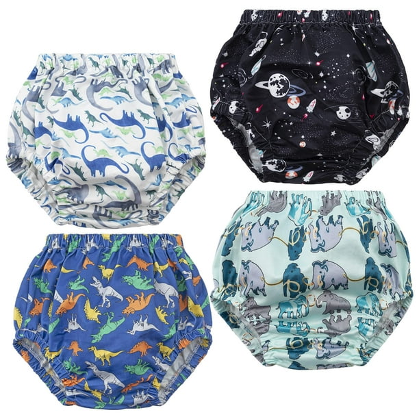Kwumsy Potty Training Underwear for Boys, Toddler Rubber Swim Diaper cover,  Plastic Pants for Toddlers Training Pants, Training Underwear for Boys 2T