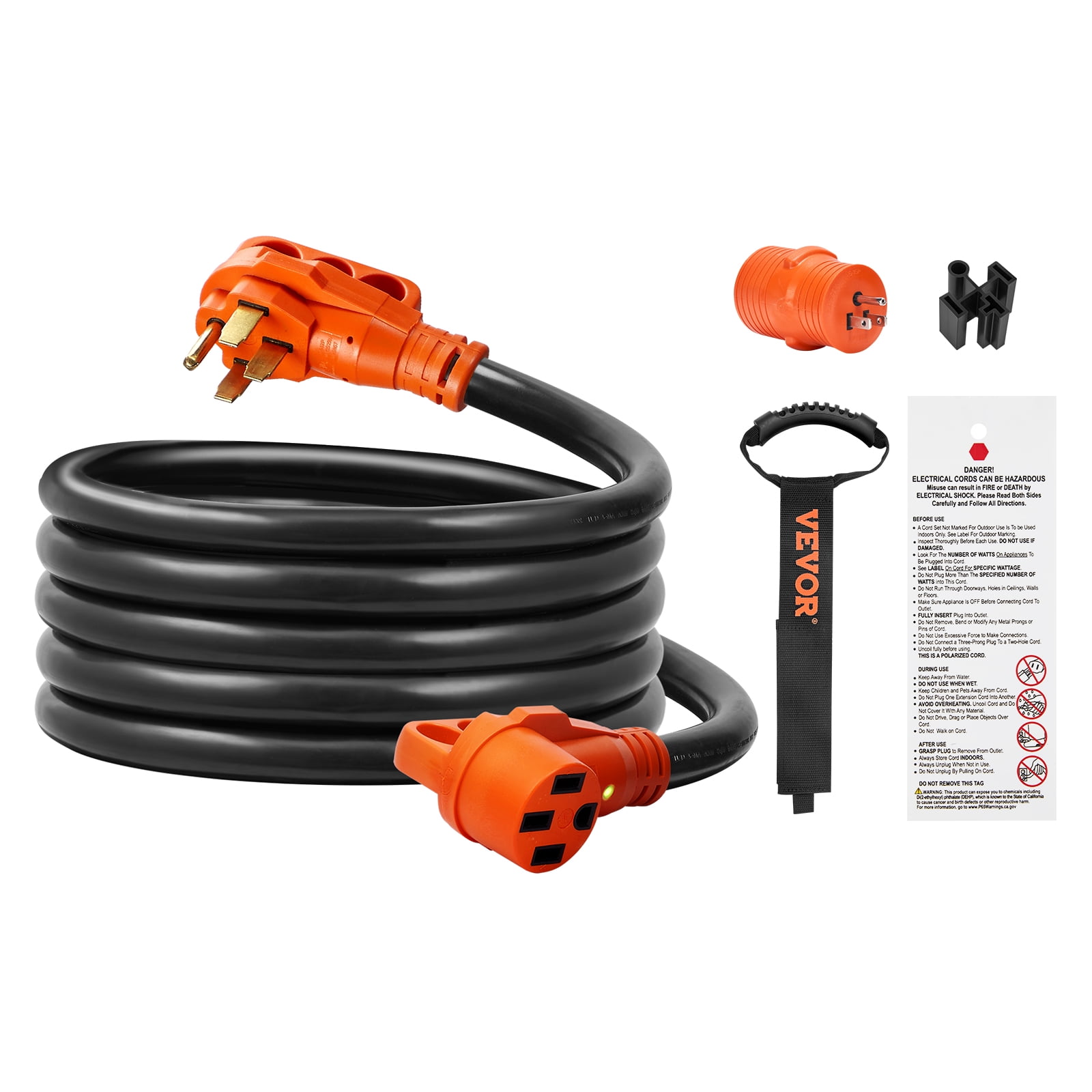 VEVOR 15 ft RV Extension Cord, 50 Amp, Heavy Duty STW RV Power Cord