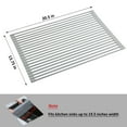 thumbnail image 4 of Mainstays Silicone Roll-Up Dish Drying Rack for Kitchen Sink, Over Sink Dish Drainer Mat, Space-Saving Kitchen Organizer, 4 of 12