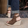 thumbnail image 4 of Vedolay Womens Wedge Sandals Sandals for Women Dressy Summer Slingback Wedge Platform Shoes,Coffee 7.5, 4 of 5