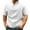 White, variant on Yiaimeir Men's WithT-Shirt Short Sleeved Collarless Button Down T-shirt Fashionable Casual Basic T-shirt Top Streetwear,Size S-2XL