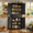 Black, variant on 71" Tall Freestanding Storage Cabinet, 4 Doors, Adjustable Shelves and Large Drawer, Multi-Purpose Cabinet for Home Dark Brown