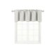 thumbnail image 1 of Cenefa blanca TVLO-18 opaca para ventana, tratamiento térmico de 1 pieza, con bolsillo para varilla, para cocina y baño, tamaño 54" de ancho x 18" de largo, ideal para oscurecer habitaciones con, 1 of 3