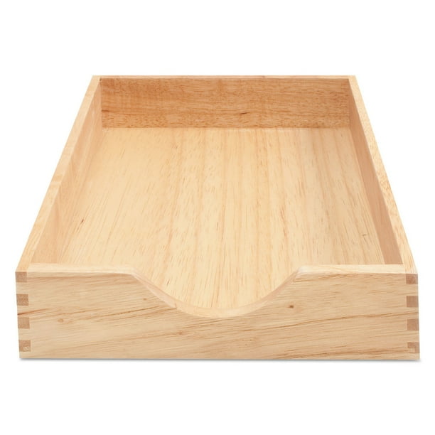 Carver Hardwood Letter Stackable Desk Tray Oak Com Carver Hardwood Letter Stackable Desk, Wood Stacking Desk Trays