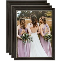 ArtToFrames 10" x 10" Cherry Picture Frame, 10x10 inch Red Wood Poster Frame (WOM-4316), 4 Pack