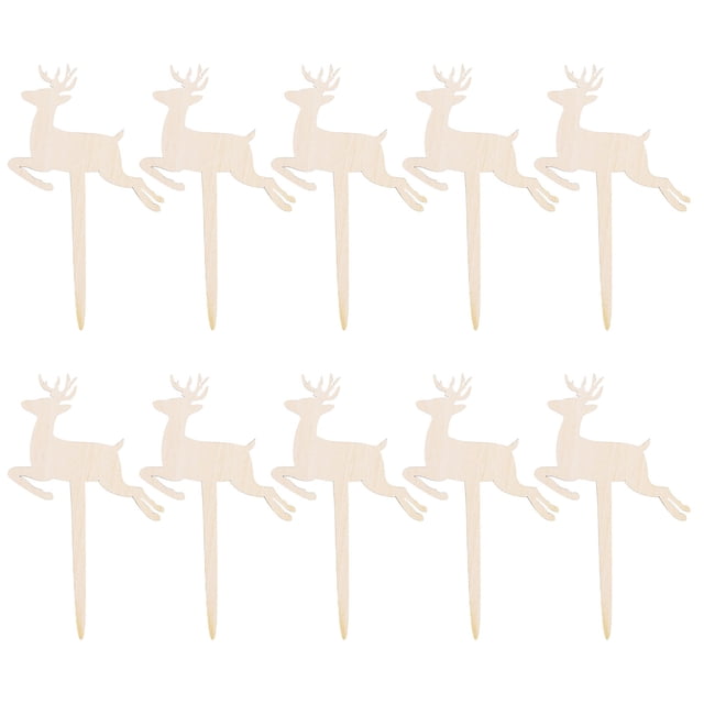 RXIRUCGD Wooden Sign Creative Gardening Plant Label Can Write Insert Ground 10 Pcs