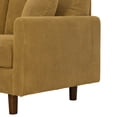 thumbnail image 6 of L-Shaped Sectional Sofa Couch for Living Room,Modern Corduroy Upholstered with Wooden Legs & Pillows,Deep Seat,Ginger, 6 of 8
