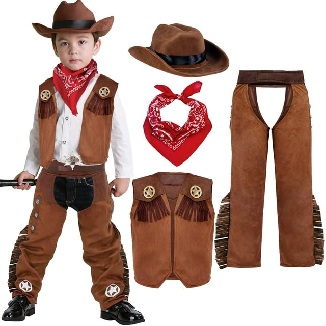 Disfraz de vaquero de Halloween Spooktacular Creations para niños