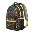 thumbnail image 2 of Geometric Shapes Texture Designer Backpack for Students and Teachers, Functional Laptop Bookbag with Compartments, School College Work or Travel Daypack Gift, 2 of 6
