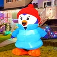 thumbnail image 7 of GOOSH Christmas Inflatable 6 FT Christmas Decorations Penguin with Hat, Outdoor Penguin Decorations with LED Lights, Inflatable Penguin Christmas Outdoor Inflatable Decorations Clearance for Xmas, 7 of 7