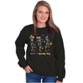 thumbnail image 3 of Halloween Have A Spooky Day Skeletons Sweatshirt for Men or Women Brisco Brands S, 3 of 6