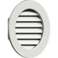 thumbnail image 2 of Ekena Millwork 34"W x 34"H Round Gable Vent (39"W x 39"H Frame Size) Functional, PVC Gable Vent with 1" x 4" Flat Trim Frame, 2 of 14