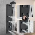 thumbnail image 4 of Shower Panel Balck Shower Tower with Adjustable Rainfall Shower Head Body Massage Jets Function Handheld Sprayer Stainless  Shower System Wall Mounted, 4 of 9