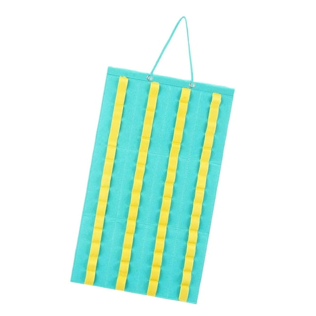 Organizador de Almacenamiento Colgante CUTICAT Vitrina de Fieltro Verde Capacidad para 60 Coches de Juguete