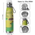 thumbnail image 3 of Camouflage 29oz Stainless Steel Insulated Thermos with Tea Filter, 360° Printed Travel Bottle, Leakproof BPA-Free Flask with Anti-Slip Base, 304 Inner & 201 Outer, Vacuum Cup, 3 of 6