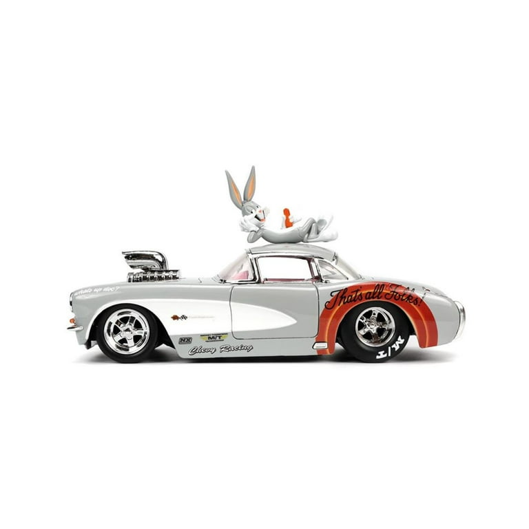 Jada Toys 1957 Chevy Corvette with Bugs Bunny, Looney Tunes