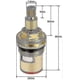 thumbnail image 2 of 2pcs Universal Replacement Brass Ceramic Disc Tap Valve Insert, 2 of 4