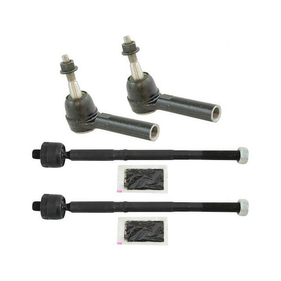Front Inner and Outer Tie Rod End Set 4 Piece - Compatible with 2011 - 2016 Buick LaCrosse 2.4L 4-Cylinder 2012 2013 2014 2015
