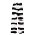 thumbnail image 5 of WTOBBY Women's Striped Print Wide Leg Pants Featuring High Waist Drawstring Loose Casual Design with Functional Pockets for Fashionable Wear ,Dark Gray S, 5 of 6